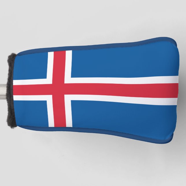 Couvre-club De Golf Couvercle de golf avec Drapeau d'Islande (Devant)