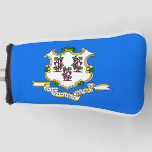 Couvre-club De Golf Couvercle de golf avec drapeau du Connecticut, Éta