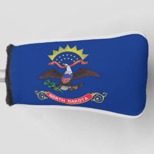 Couvre-club De Golf Couvercle de golf avec drapeau du Dakota du Nord,
