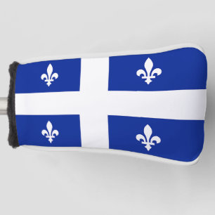 Couvre-club De Golf Couvercle de golf avec drapeau du Québec, Canada