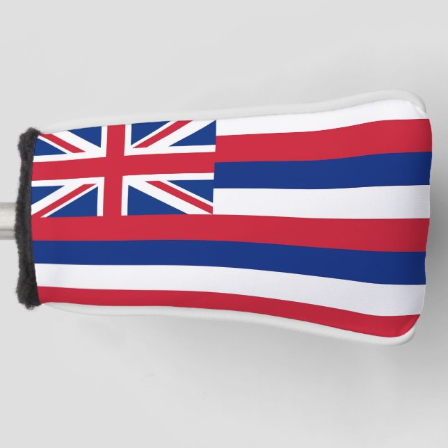 Couvre-club De Golf Couvercle de golf avec Drapeau Hawaii, USA (Devant)