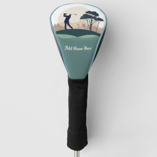 Couvre-club De Golf Couvercle de tête de conception de Golfeur masculi