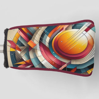 Couvre-club De Golf Couvercle de tête de golf - Design géométrique