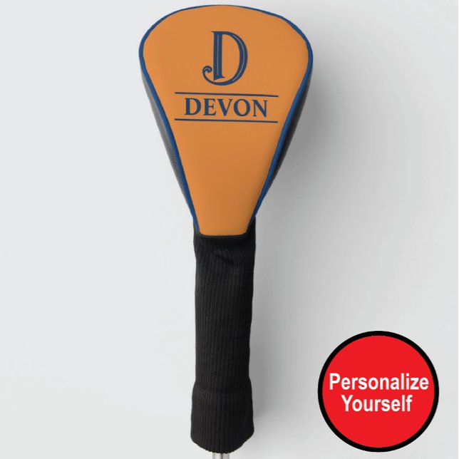 Couvre-club De Golf Couvercle de tête de golf monogramme (Créateur téléchargé)