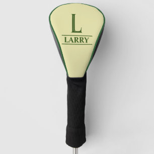 Couvre-club De Golf Couvercle de tête de golf monogramme vert