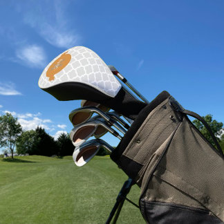 Couvre-club De Golf Couvercle de tête de golf personnalisé Orange Quat