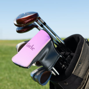 Couvre-club De Golf Couvercle de tête de golf Power Pink