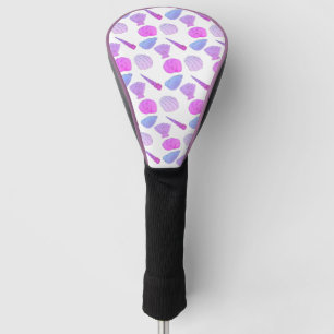 Couvre-club De Golf Couvercle de tête de golf Purple Sea Shells