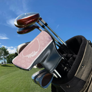 Couvre-club De Golf Couvercle de tête de golf rose Elegant Damask