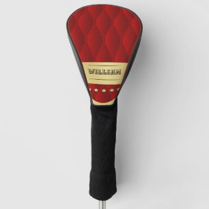 Couvre-club De Golf Couvercle de tête de golf tufted Faux rouge person