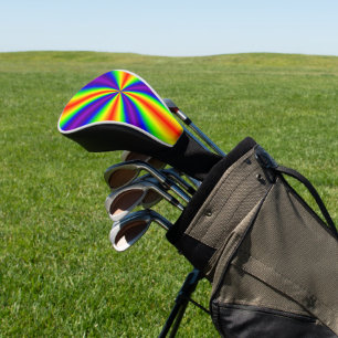 Couvre-club De Golf Couvercle de tête du conducteur de golf Rainbow Cr