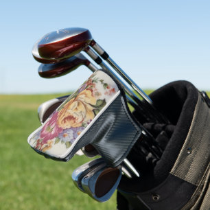 Couvre-club De Golf Couvercle en tête de golf Floral d'inspiration por