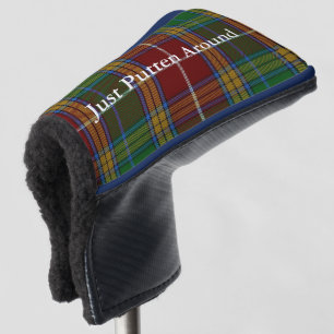 Couvre-club De Golf Couvercle Putter Tartan Plaid