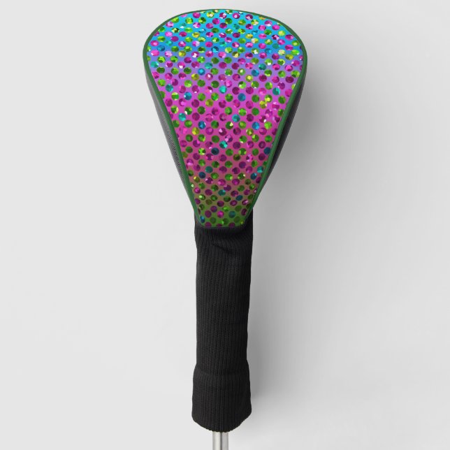 Couvre-club De Golf Couverture Bling en cristal Strass de conducteur (Devant)