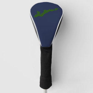 Couvre-club De Golf Couverture de club de golf de logo d'île de Fishe