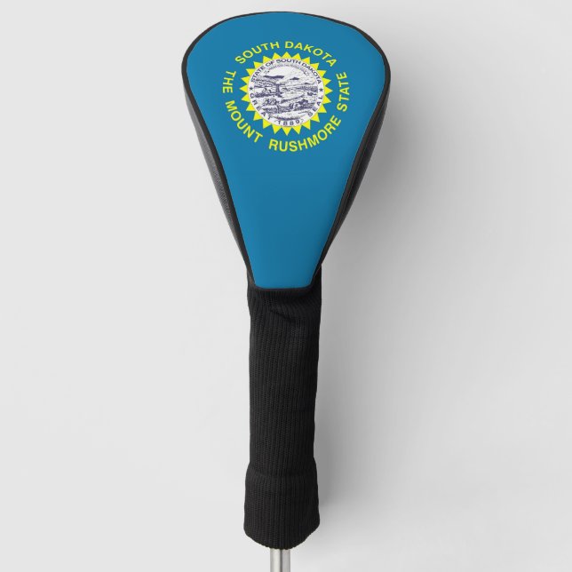 Couvre-club De Golf Couverture de conducteur de golf avec drapeau du D (Devant)