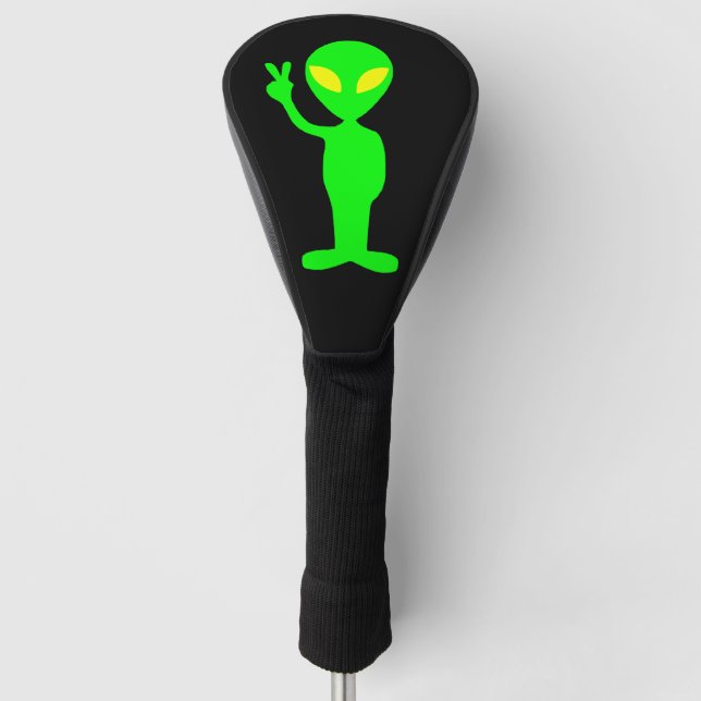 COUVRE-CLUB DE GOLF COUVERTURE DE CONDUCTEUR DE GOLF FUNNY ALIEN (Devant)