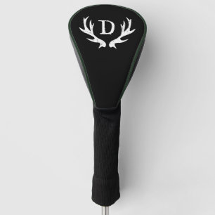 Couvre-club De Golf Couverture de golf de la crête de cerf monogramme