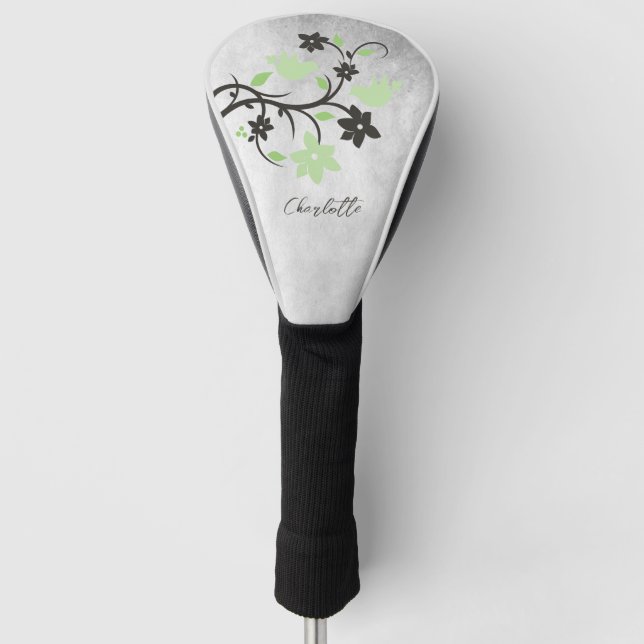 Couvre-club De Golf Couverture de la tête de golf de Mint Green Lobird (Devant)