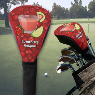 Couvre-club De Golf Couverture de la tête de golf de Strawberry Daiqui