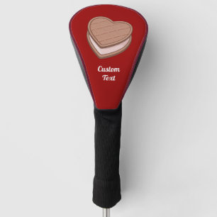 Couvre-club De Golf Couverture de la tête de golf Heart Biscuit