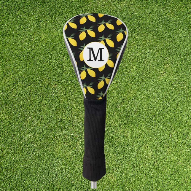 Couvre-club De Golf Couverture de la tête de golf Lemon Monogram (Créateur téléchargé)