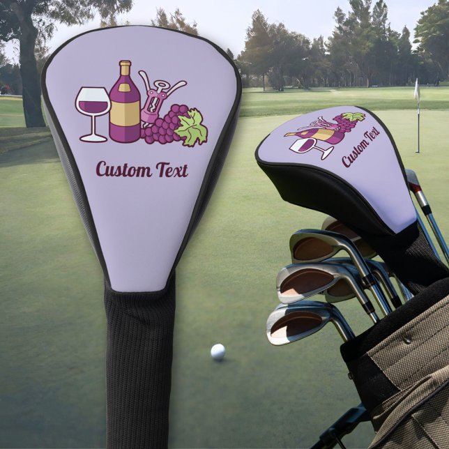 Couvre-club De Golf Couverture de la tête de golf Red Wine (Créateur téléchargé)