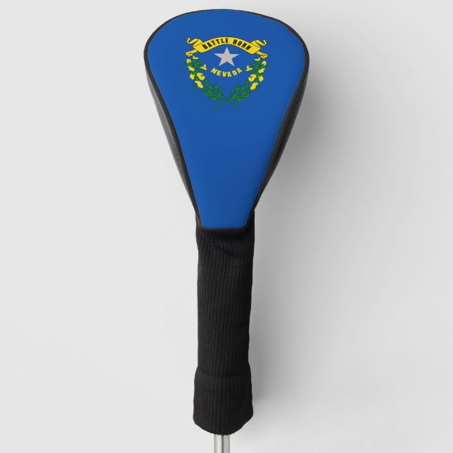 Couvre-club De Golf Couverture de pilote de golf avec Drapeau du Nevad (Devant)