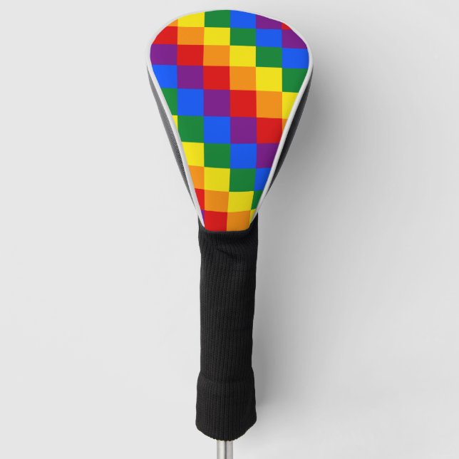 Couvre-club De Golf Couverture de tête de motif de golf pour LGBT (Devant)