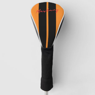 Couvre-club De Golf Couverture du club de golf Mustang Orange