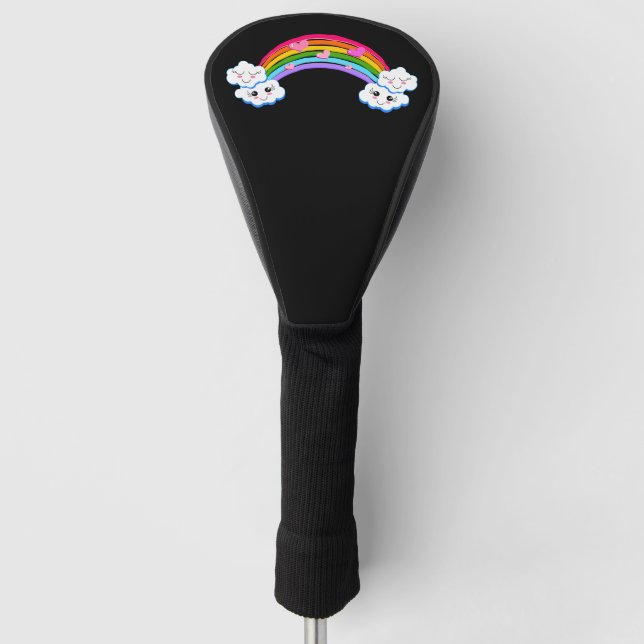 Couvre-club De Golf Couverture du club de golf Rainbow Clouds (Devant)
