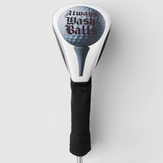 Couvre-club De Golf Couverture du pilote de boules toujours lavées