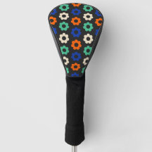Couvre-driver de golf pour femmes à motif floral r