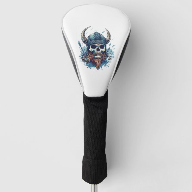Couvre-club De Golf Crâne Viking Berserker (Devant)