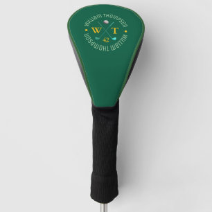 Couvre-club De Golf Créer un monogramme moderne pour un joueur de golf