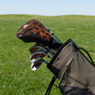 Couvre-club De Golf Crème Brown noir