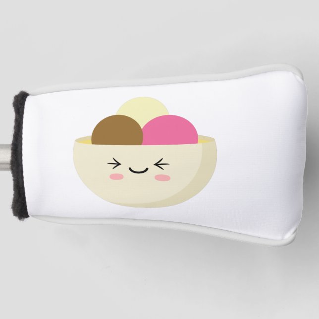 Couvre-club De Golf Crème glacée Kawaii (Devant)
