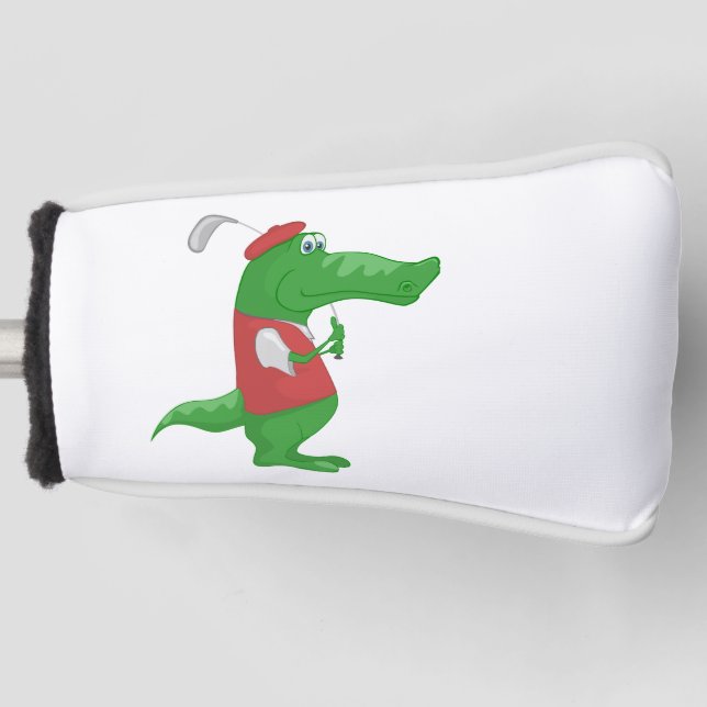 Couvre-club De Golf Crocodile Jouer au golf (Devant)