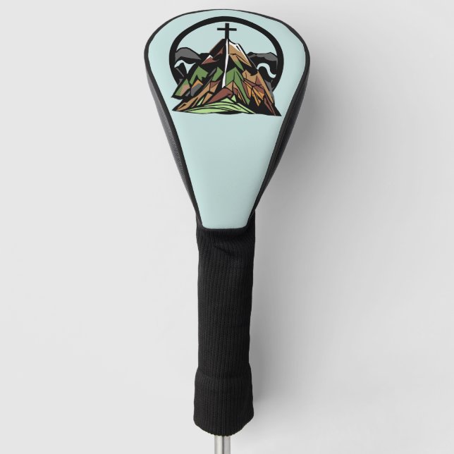 Couvre-club De Golf Croix chrétienne vieille rude (Devant)