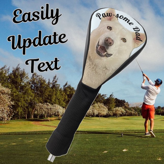 Couvre-club De Golf Crystal Le Chien Husky (Crystal golf club cover)