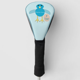 Couvre-club De Golf Custom Blue Birthday Boy Chick Golf Driver Cover