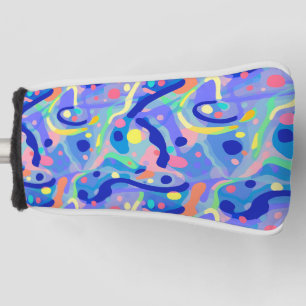 Couvre-club De Golf Cute Abstrait Pastel Neon Motif répétitif