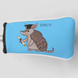 Couvre-club De Golf Cute armadillo avec dessin animé de la casquette d