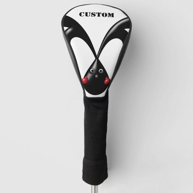 Couvre-club De Golf Cute Bunny Boxer Lapin (Devant)