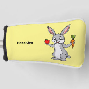 Couvre-club De Golf Cute bunny rabbit with vegetables