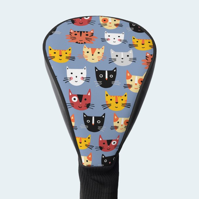 Couvre-club De Golf Cute chat (Fun kitty cats golf head cover)
