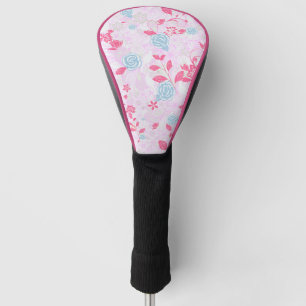 Couvre-club De Golf Cute coloré pastel motif floral couleu bas