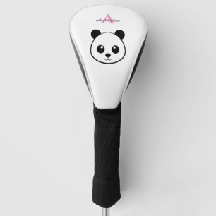 Couvre-club De Golf Cute couverture de tête de golf Panda Bear avec pe