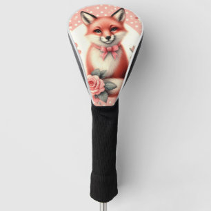 Couvre-club De Golf Cute Floral Baby Fox