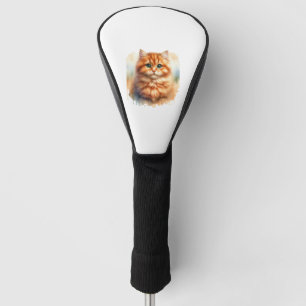 Couvre-club De Golf Cute Ginger Tabby Chat T-shirt classique